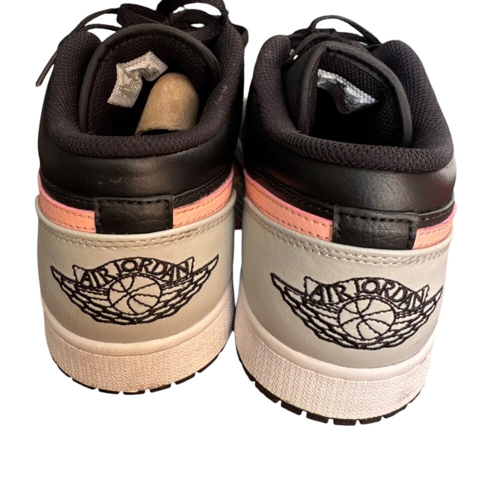 Nike Air Jordan 1 Low Grey Fog Bleached Coral Sneakers Men’s Size 10 553558-062 - Picture 3 of 9